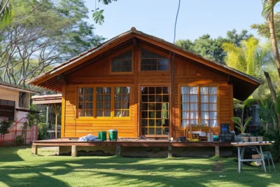 como pintar casa de madera exterior