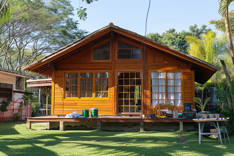 como pintar casa de madera