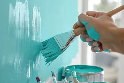 como pintar con esmalte una pared