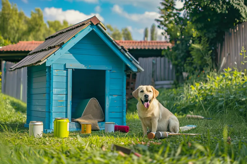 como pintar la casa de mi perro