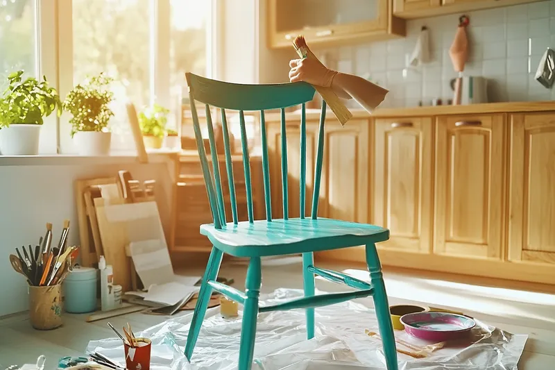 Pintando los muebles de la cocina para darles vida nueva