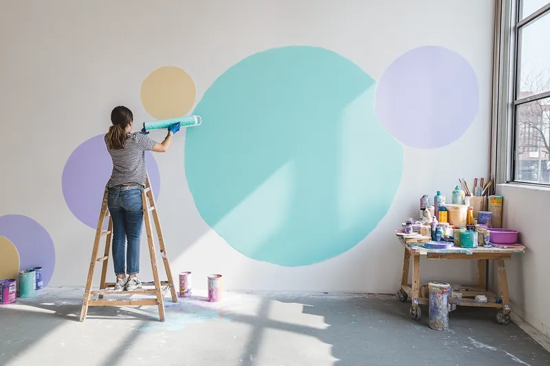 ¿Como pintar circulos en la pared