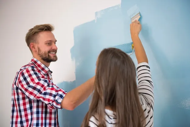 cómo pintar las esquinas de las paredes de dos colores para un acabado perfecto