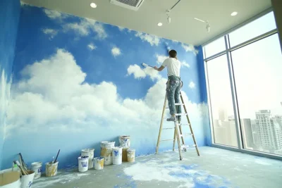 ¿Como pintar nubes en las paredes