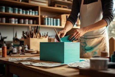 ¿Como pintar una caja de madera