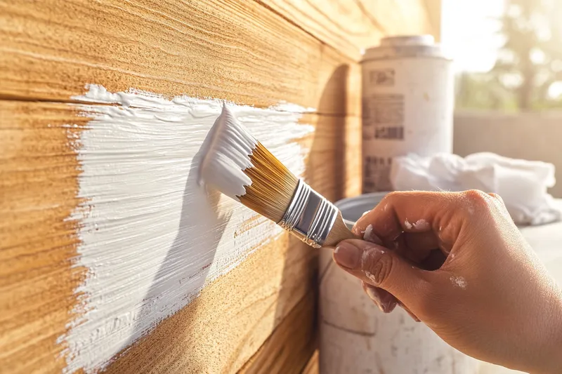 cómo pintar una pared de madera con acabados perfectos